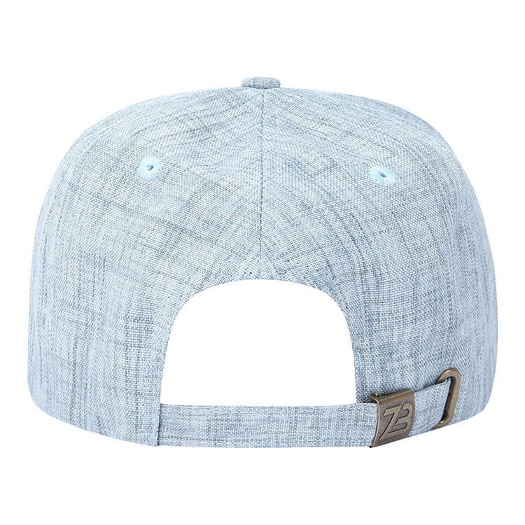 6 Panel Grey Casual Structured Hemp Baseball Cap - Shenxiucaps