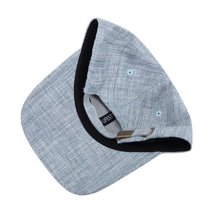 6 Panel Grey Casual Structured Hemp Baseball Cap - Shenxiucaps