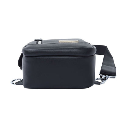 High Quality Black Leather Crossbody Sling Bags - Shenxiucaps